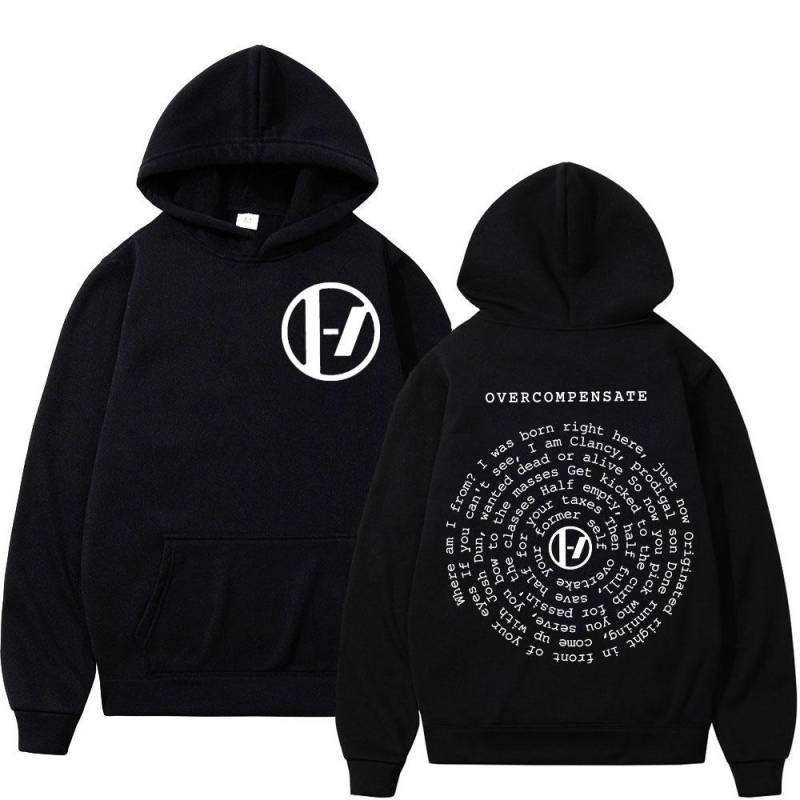 Twenty One Pilots Overcompensate Print Hoodie Herren Damen Rock Hip Hop Übergroße Pullover Mode Lässig Langarm Sweatshirt M von Joom DACH