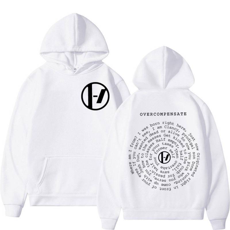 Twenty One Pilots Overcompensate Print Hoodie Herren Damen Rock Hip Hop Übergroße Pullover Mode Lässig Langarm Sweatshirt M von Joom DACH