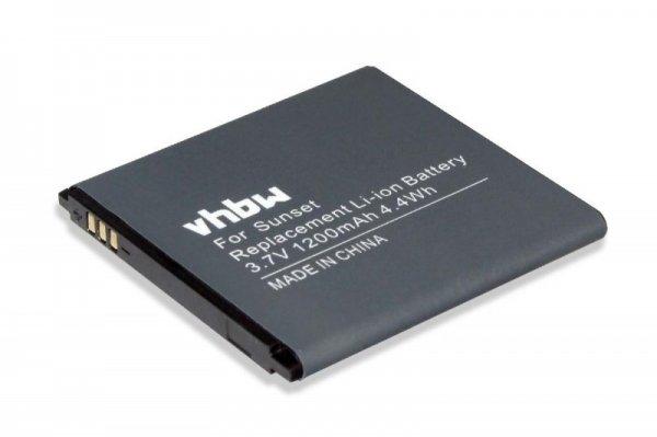 Typischer Akku für WIKO SUNSET Goa Sunset 2 - 1200mAh von Joom DACH