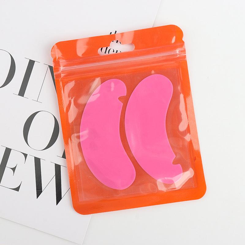 U-Shaped Reusable 1Pair Eye Pads Silicone Stripe Lash Lift Eyelash Extension Silicone Patches Under Eye Isolation Gel Patch rose rot von Joom DACH