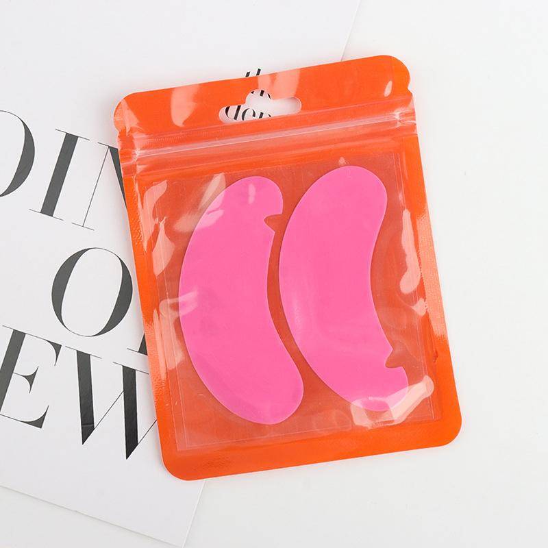 U-Shaped Reusable 1Pair Eye Pads Silicone Stripe Lash Lift Eyelash Extension Silicone Patches Under Eye Isolation Gel Patch rose rot von Joom DACH