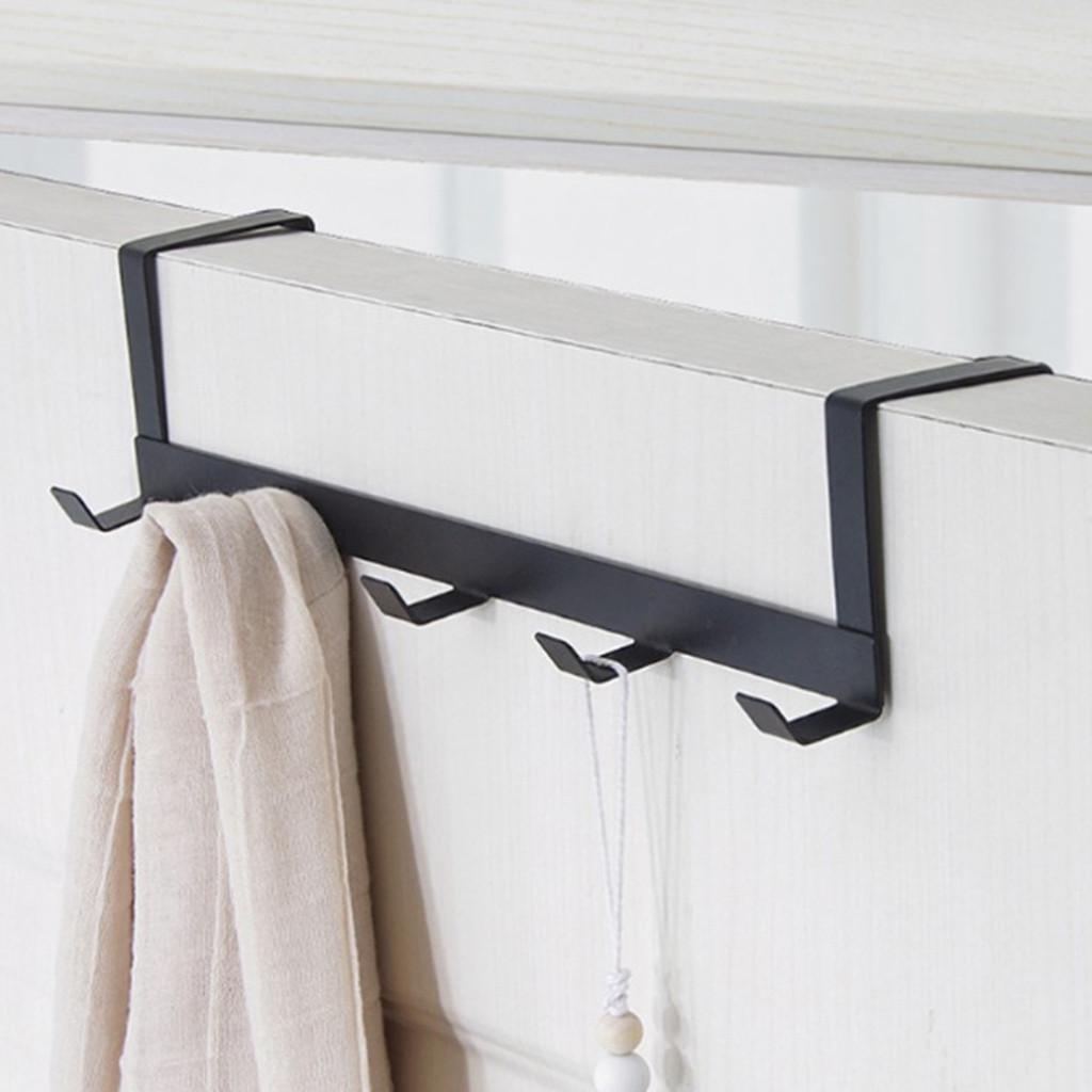 Über der Tür 5 Haken Home Badezimmer Organizer Rack Kleidung Mantel Hut Handtuch Kleiderbügel One Size schwarz von Joom DACH