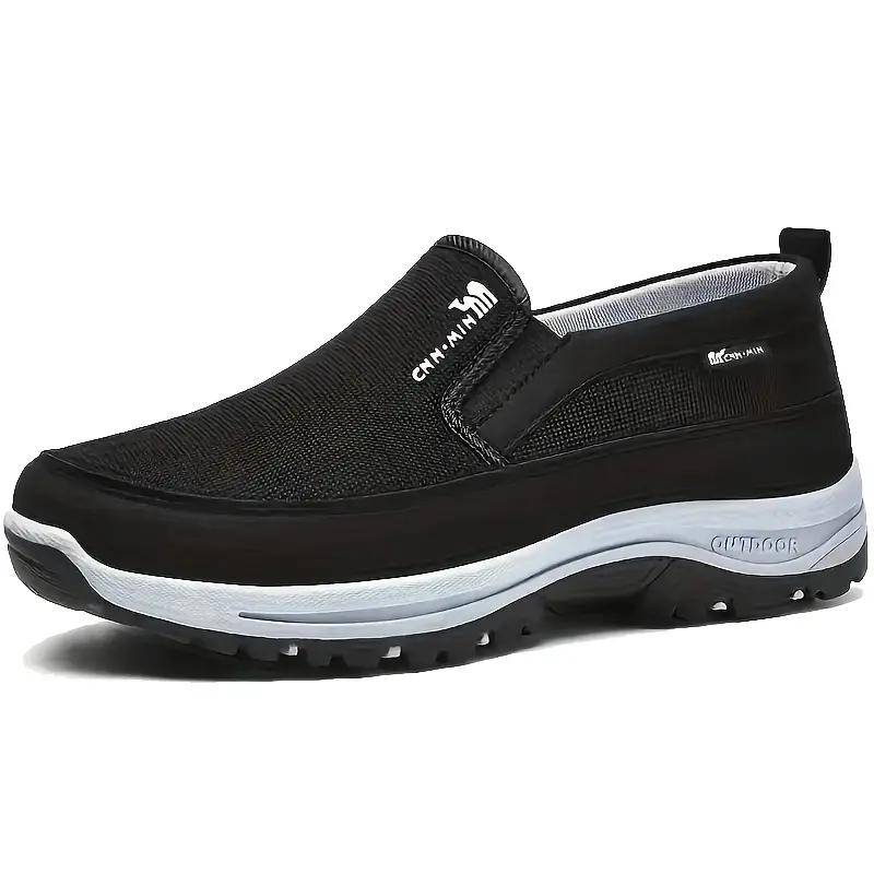 Übergröße 49 Atmungsaktive Strick-Slipper für Herren Bequeme rutschfeste Freizeit-Sneaker mit dicker Sohle für Outdoor-Aktivitäten 42 schwarz von Joom DACH