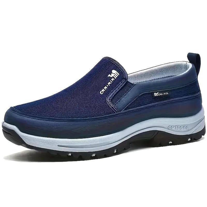 Übergröße 49 Atmungsaktive Strick-Slipper für Herren Bequeme rutschfeste Freizeit-Sneaker mit dicker Sohle für Outdoor-Aktivitäten 49 blau von Joom DACH
