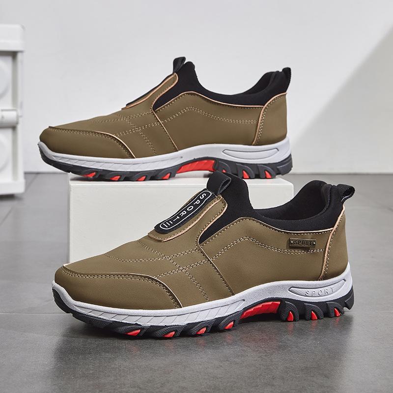 Übergröße Herren Herbst Winter Schuhe Rutschfest Leichtgewichtige Walking Sneakers Slipper Gepolsterte Sohle Bequeme Sportschuhe 45 khaki von Joom DACH