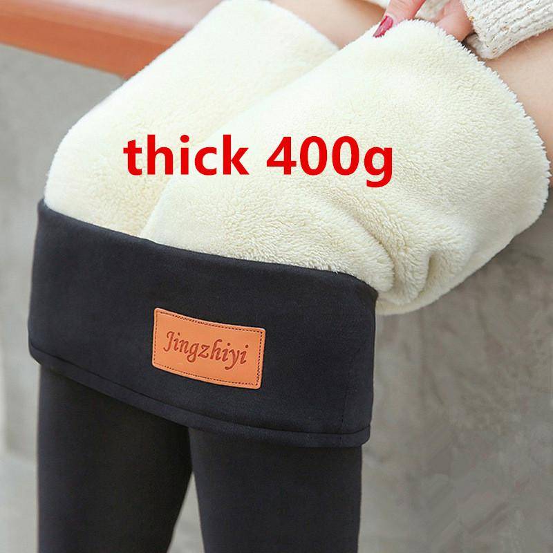 Übergrößen 6XL Extra dicke Lammsamt-Leggings Damen Herbst und Winter Plus samtgepolsterte Oberbekleidung Eine große warme Baumwollhose mit hoher Taille 6XL von Joom DACH