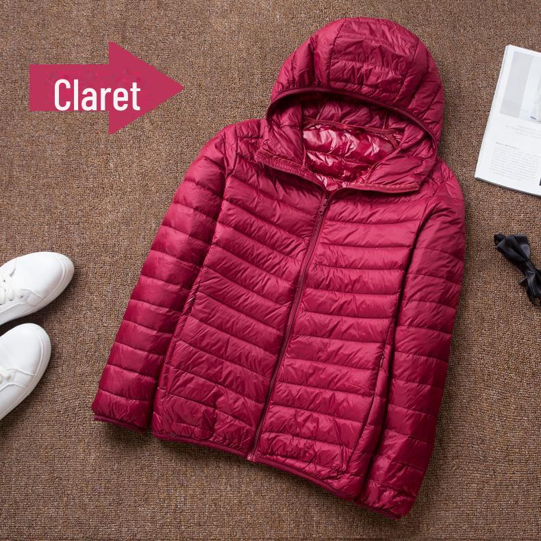 Übergroße Daunenjacke mit Kapuze für Herren – kurz, dünn, Stehkragen, große Größe Additional Shipping for Remote Areas von Joom DACH