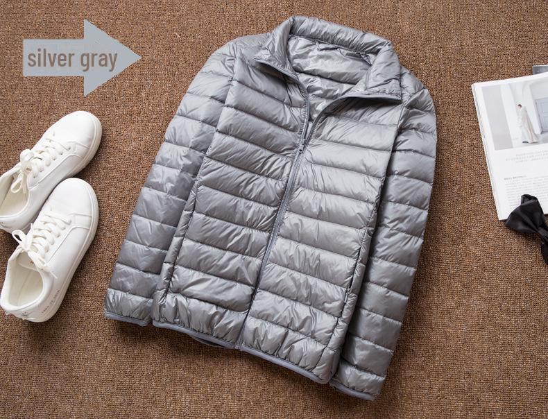 Übergroße Daunenjacke mit Kapuze für Herren – kurz, dünn, Stehkragen, große Größe Additional Shipping for Remote Areas von Joom DACH