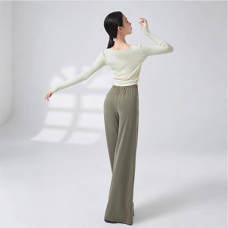 Übungskleidung Tanz Weitbeinige Hosen Erwachsene Frauen Tanzkostüm Klassischer Tanz Neuer Body L von Joom DACH