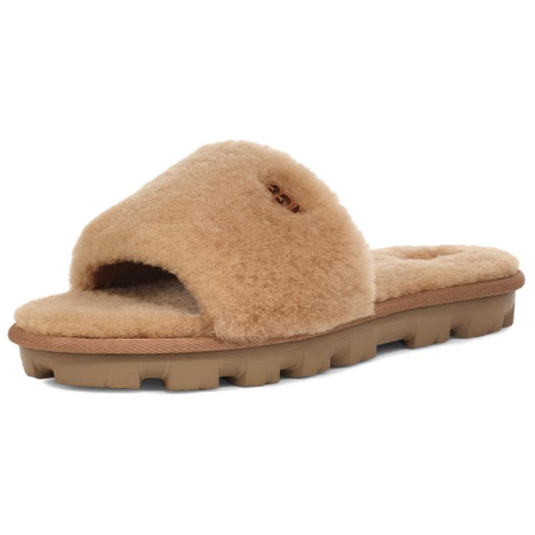 UGG Bequeme Flache Indoor Outdoor Slipper Sandalen Damen Schuhe Braun 1100892-CHE 37 von Joom DACH