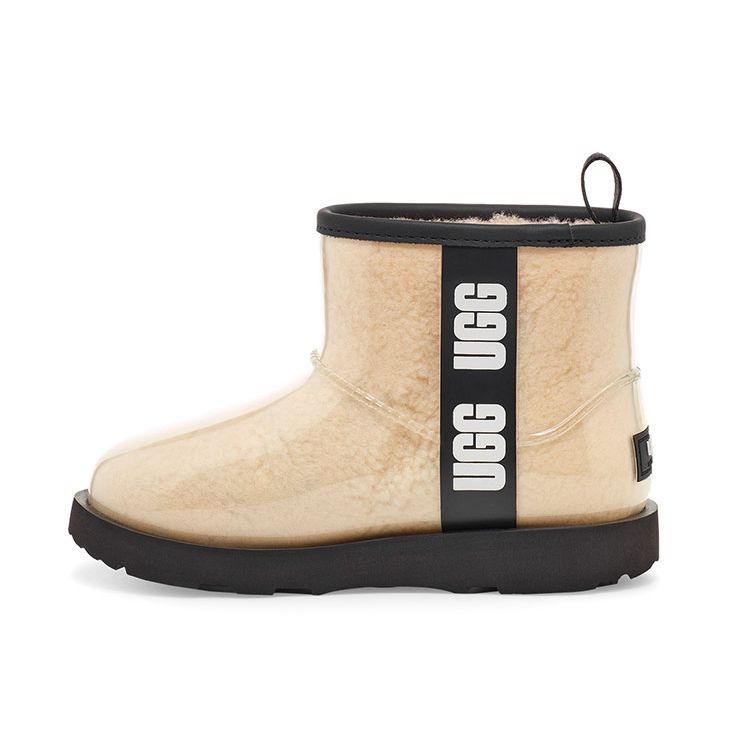 UGG Classic Clear Mini II Stiefel Kinder Natur Schwarz Kinder Sneaker Creme 1112386K-NBLC 36 von Joom DACH