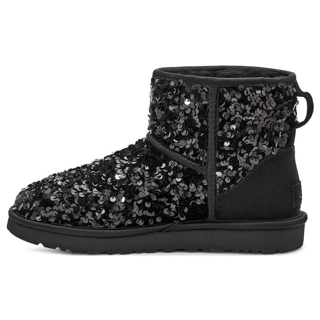 UGG Classic Mini Chunky Paillettenstiefel Schwarz (Damen) Damen Sneaker 1130602-BLK 38 von Joom DACH