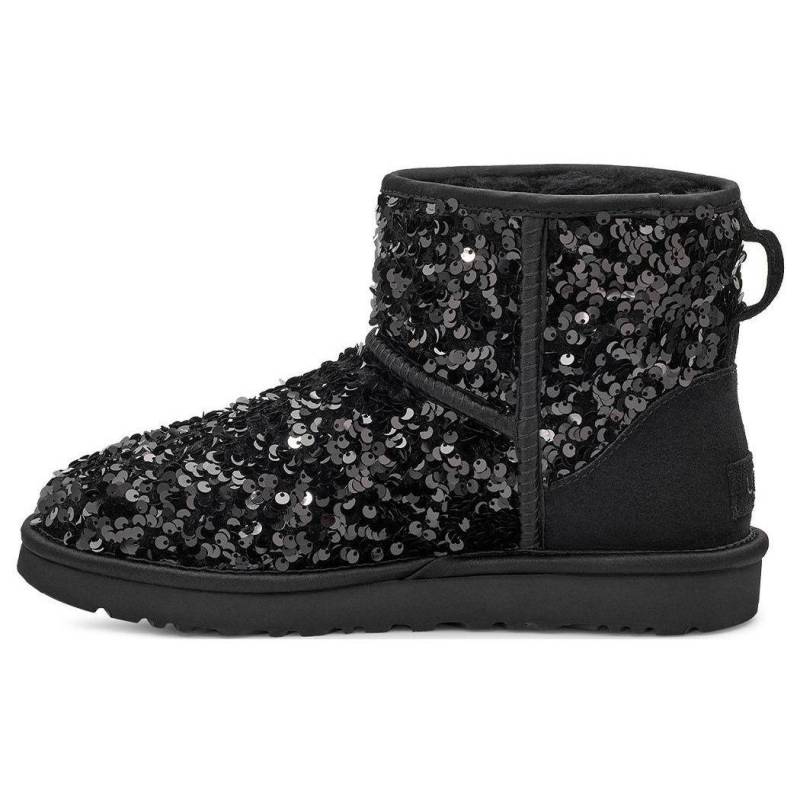 UGG Classic Mini Chunky Paillettenstiefel Schwarz (Damen) Damen Sneaker 1130602-BLK 38 von Joom DACH