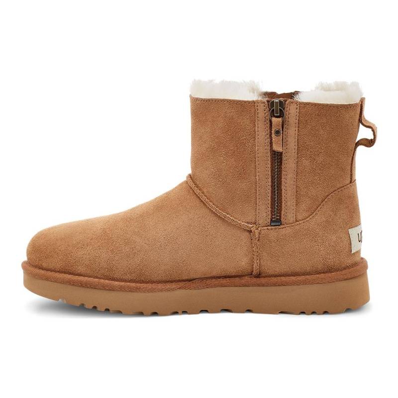 UGG Classic Mini Lammfell Warme Kurze Reißverschluss Schneestiefel Damen Stiefel Kastanie 1118853-CHE 40 von Joom DACH