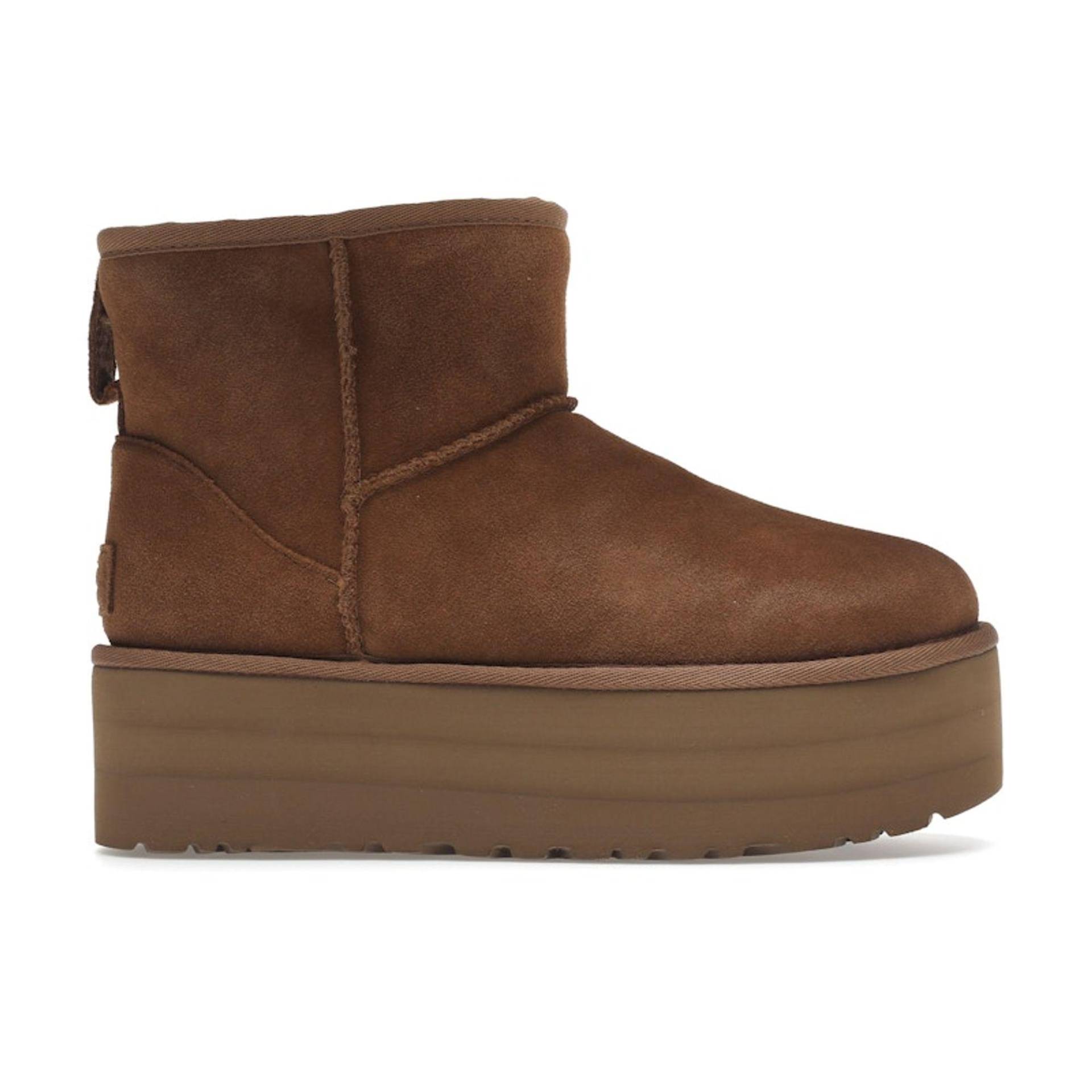 UGG Classic Mini Platform Boot Kastanie Damen Sneaker Braun 1134991-CHE 37 von Joom DACH