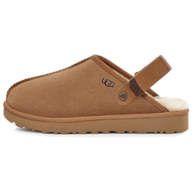 UGG Leder Vielseitige Bequeme Zehenfreie Hausschuhe Damen Hausschuhe Braun 1153516-CHE 40 von Joom DACH