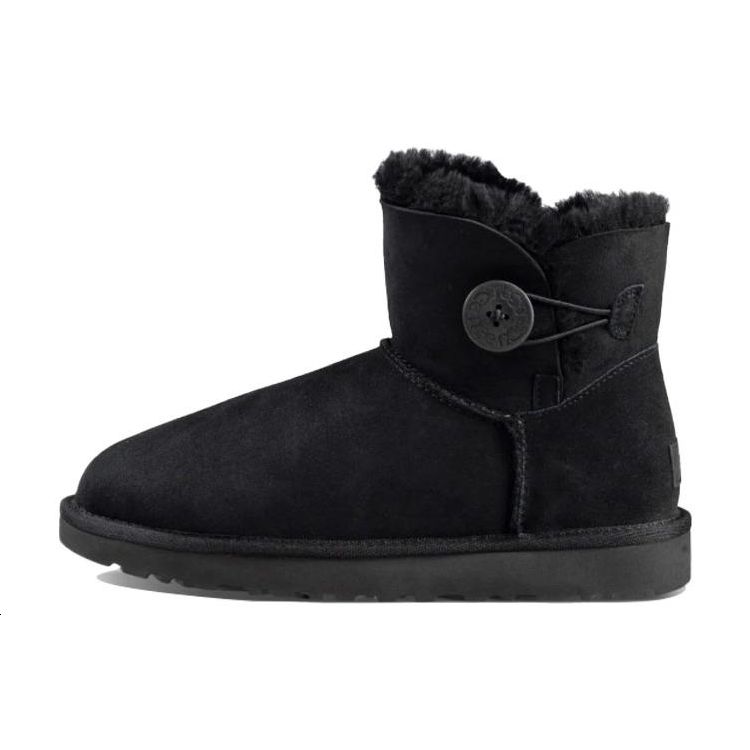 UGG Mini Bailey Button Stiefel Schwarz (Damen) Damen Sneaker 1016422-BLK 37 von Joom DACH