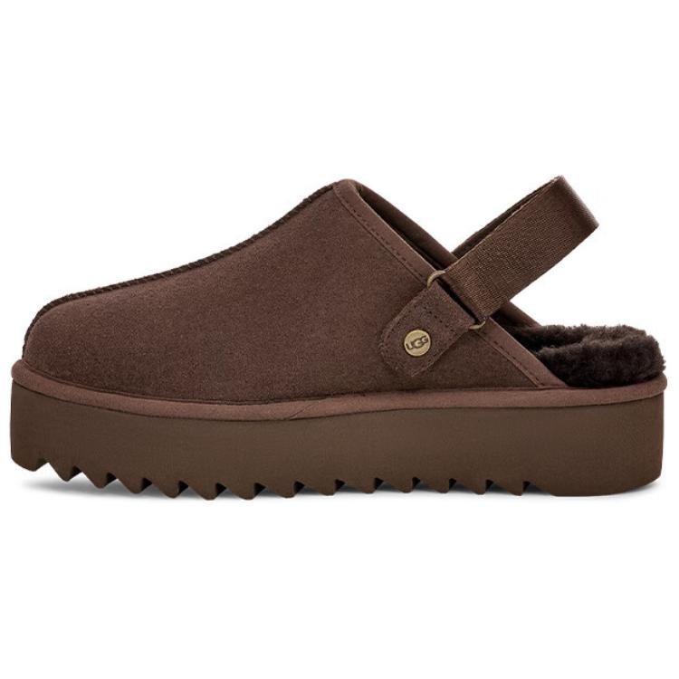UGG Modische Bequeme Anti-Scheuer-Zehenfreie Hausschuhe Damen Hausschuhe Schokolade 1166734-CHO 40 von Joom DACH
