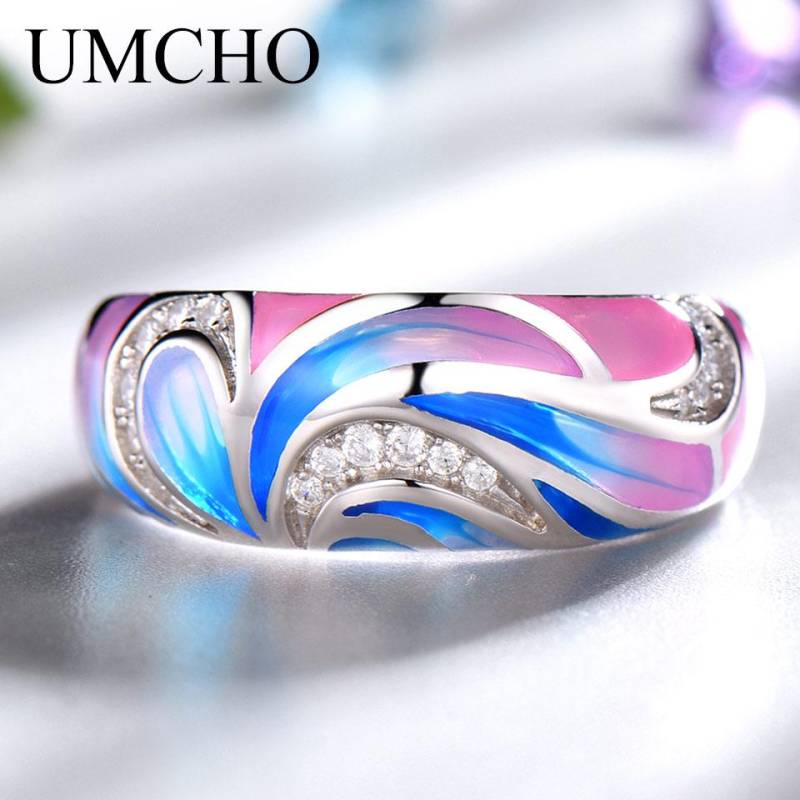 UMCHO 925 Sterling Silber Ringe für Frauen Blume Party Mode Schmuck Bunte Emaille Handgemachte Party Hochzeit Ring Edlen Schmuck 9 UMCHO 925 Sterling Silber Ringe für Frauen Blume Party Mode Schmuck Bunte Emaille Handgemachte Party Hochzeit Ring Edlen Schmuck 9 von Joom DACH