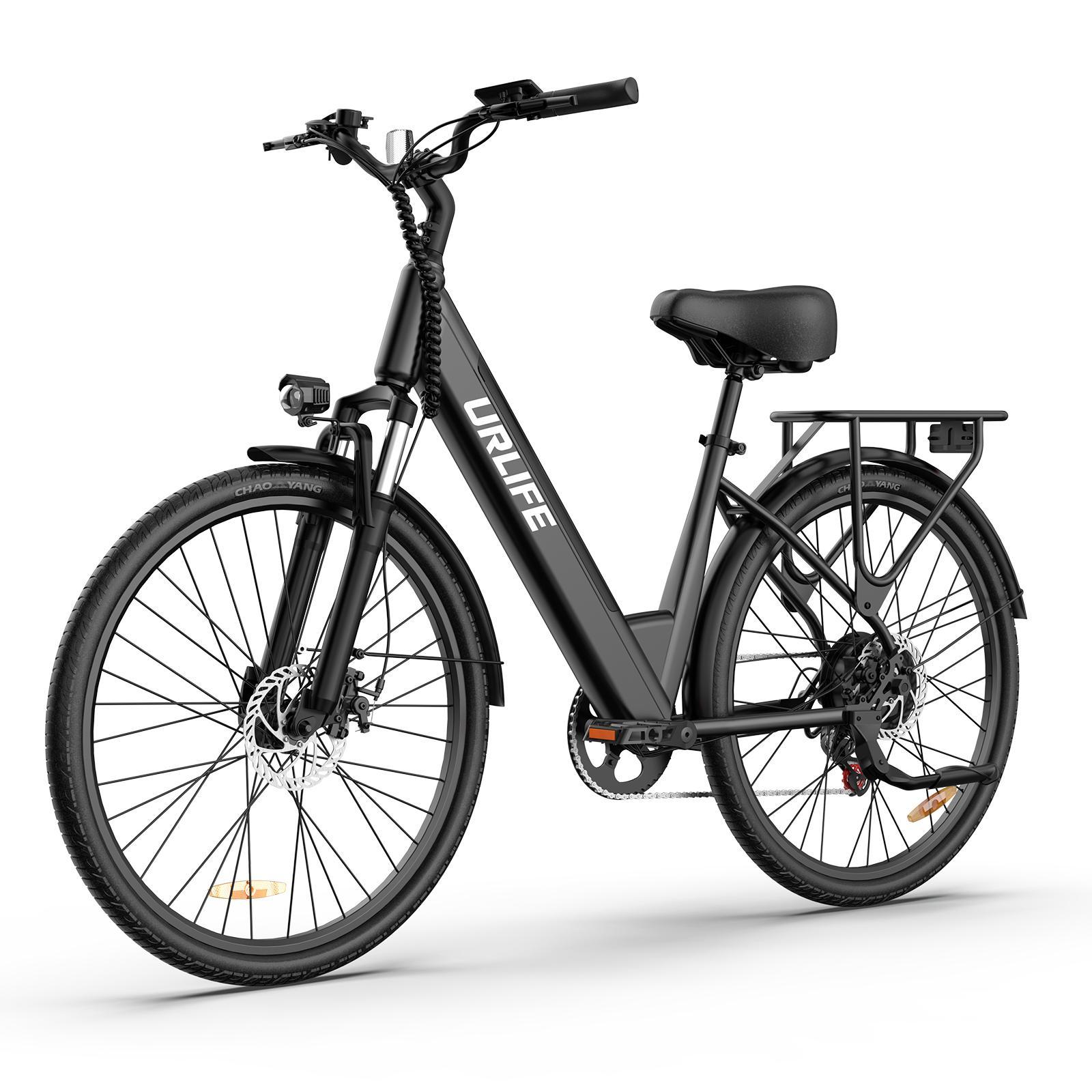 URLIFE E26 Erwachsenen E-Bike All Terrain 36V13Ah Akku 350W Motor City Pendeln Elektrofahrrad 26 Zoll Stadtreifen Elektrofahrrad Mit Kindersitz schwarz von Joom DACH