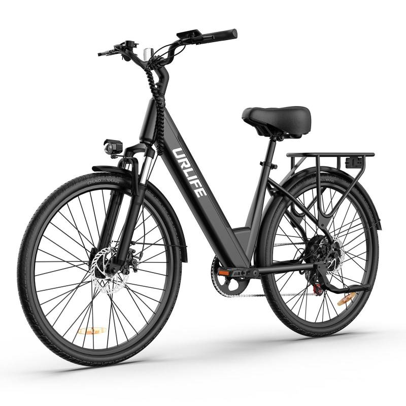 URLIFE E26 Erwachsenen E-Bike All Terrain 36V13Ah Akku 350W Motor City Pendeln Elektrofahrrad 26 Zoll Stadtreifen Elektrofahrrad Mit Kindersitz schwarz von Joom DACH