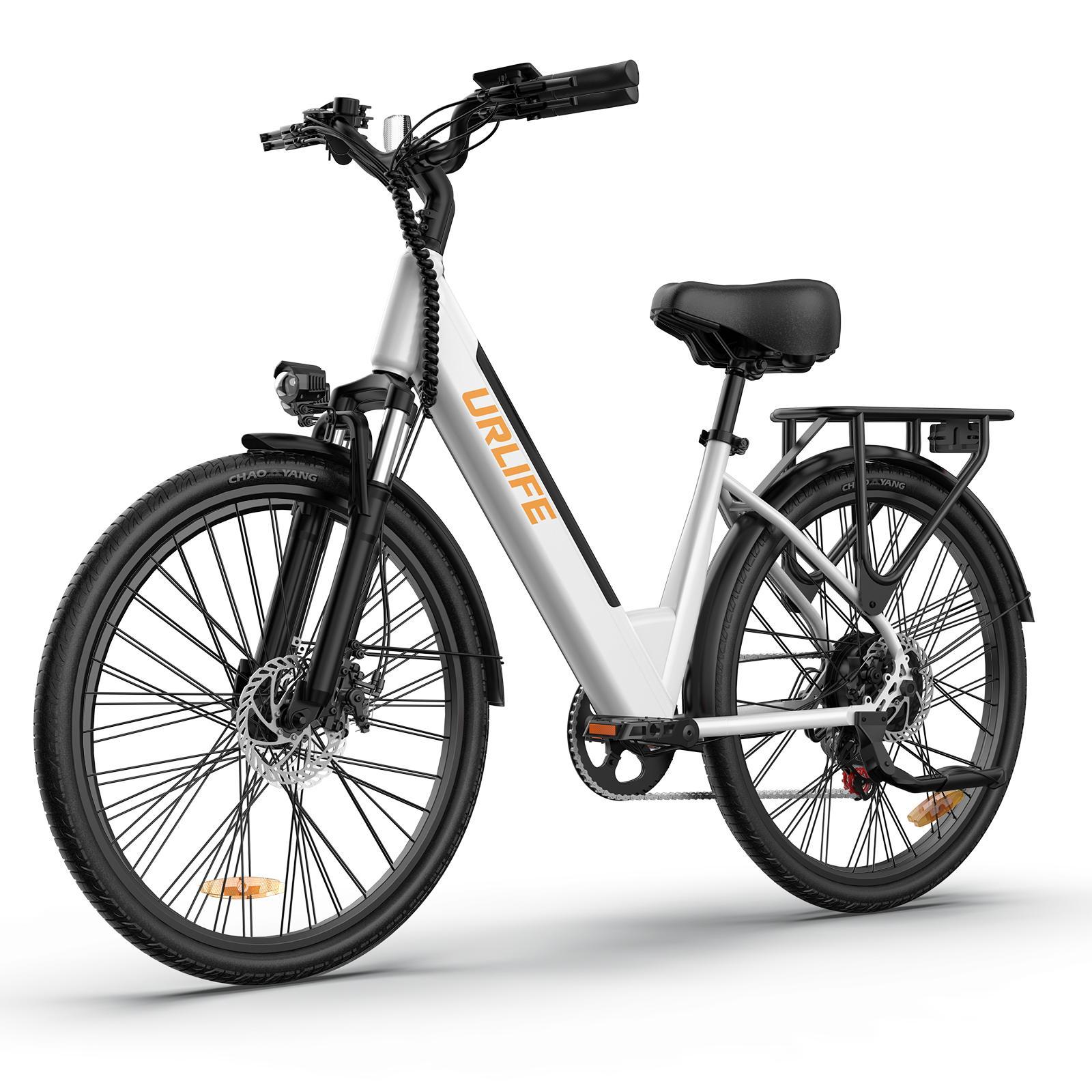 URLIFE E26 Erwachsenen E-Bike All Terrain 36V13Ah Akku 350W Motor City Pendeln Elektrofahrrad 26 Zoll Stadtreifen Elektrofahrrad Mit Kindersitz weiß von Joom DACH