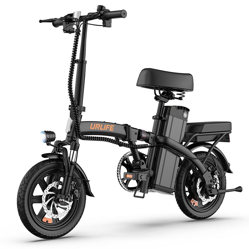URLIFE F1L Faltbares Multi-Terrain Elektrofahrrad 48V7.5AH Akku 350W Motor Elektrofahrrad 14 Zoll Reifen Urbanes Pendeln Faltbares E-Bike schwarz von Joom DACH