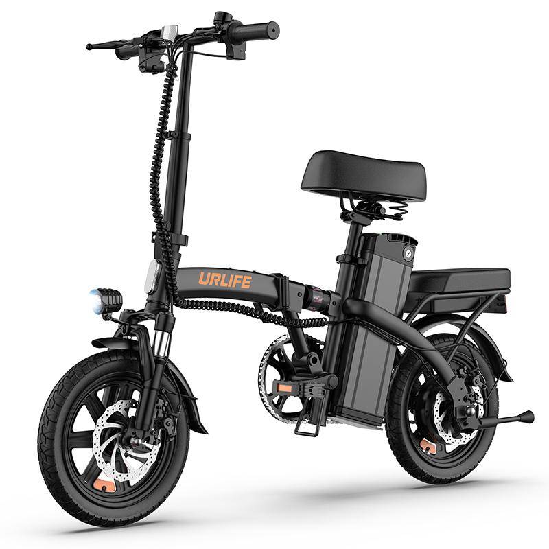 URLIFE F1L Faltbares Multi-Terrain Elektrofahrrad 48V7.5AH Akku 350W Motor Elektrofahrrad 14 Zoll Reifen Urbanes Pendeln Faltbares E-Bike schwarz von Joom DACH