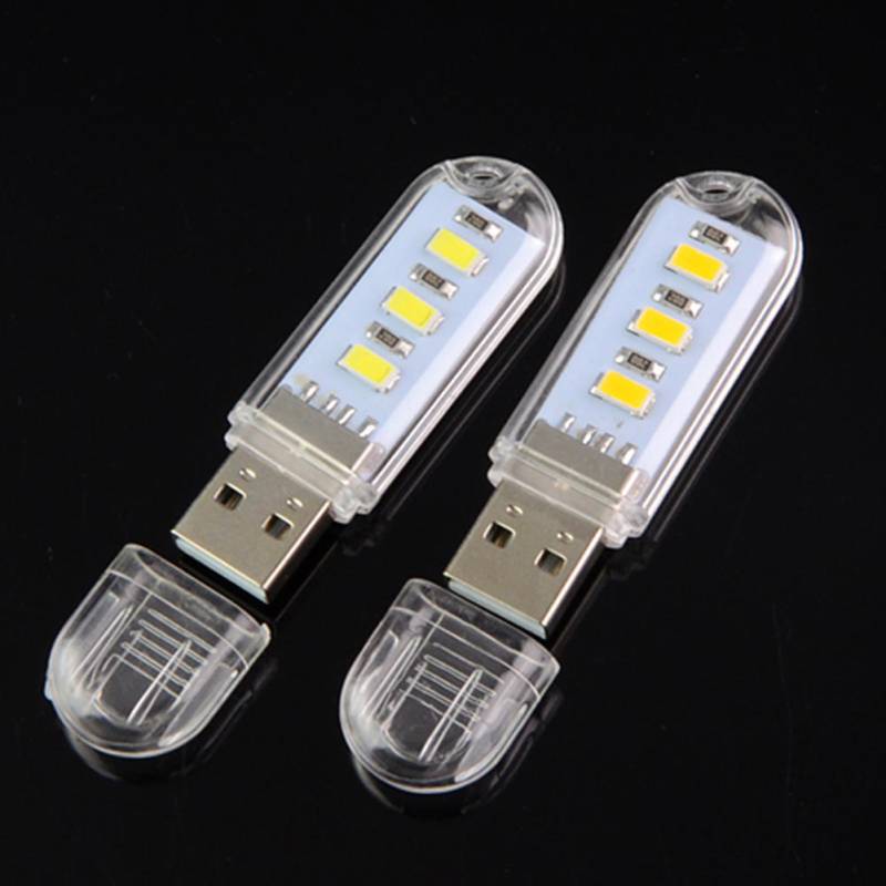 USB 5730 SMD 3 LED Nachtlicht Campinglampe für Laptops Computer gelb von Joom DACH