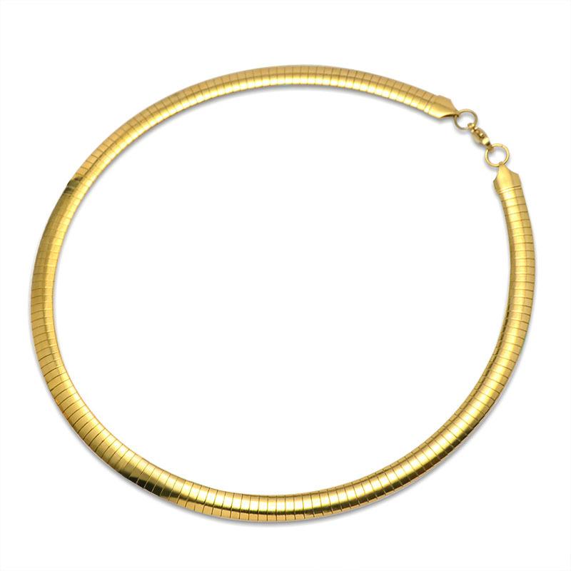 USENSET 4-8mm Edelstahl Choker Halsband für Frauen Zirkon Drehmomente Schlangenkette Halskette Armband Set Geschenke 4MM von Joom DACH