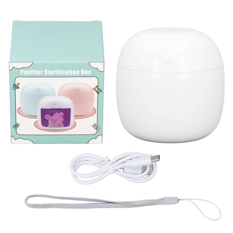 UV Schnuller Reinigungsbox 2 Lichtchips Lange Standby-Zeit USB Wiederaufladbar Baby Sauger Reiniger Grün weiß von Joom DACH