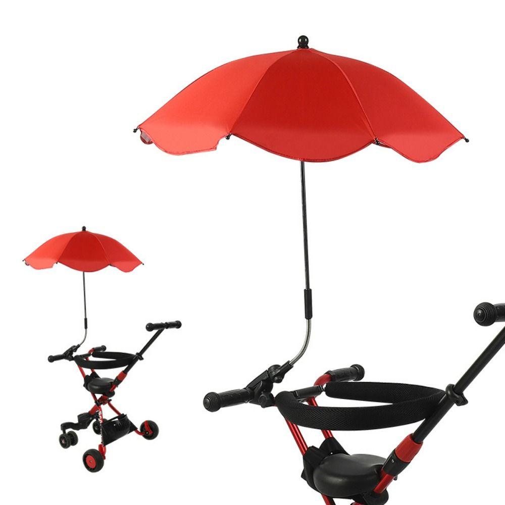 UV-Schutz Kinderwagen Sonnenschirm Verstellbarer Kinderbuggy Sonnenschirm Kinderwagen rot von Joom DACH