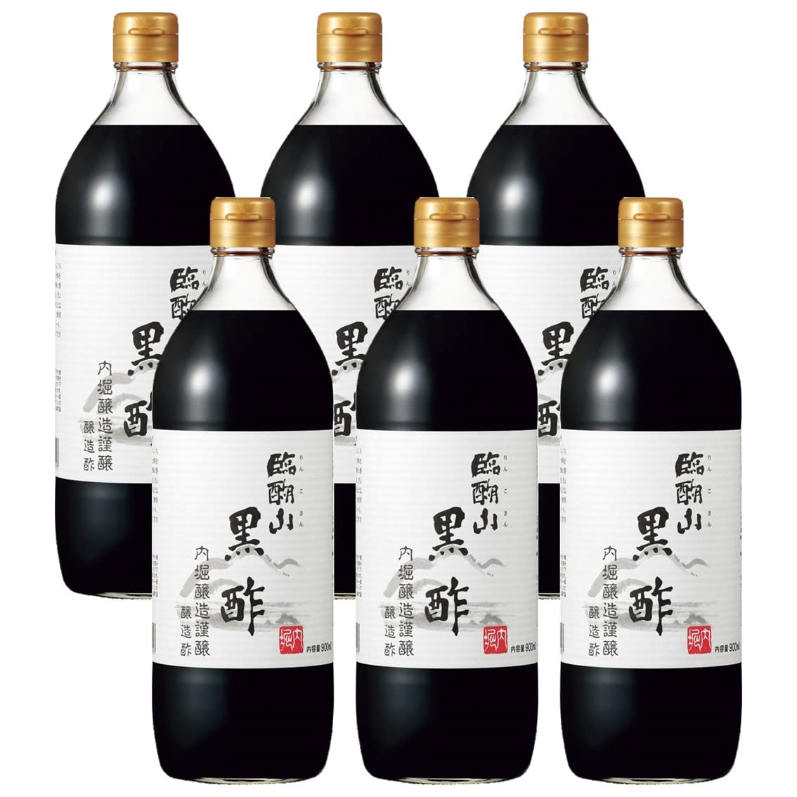Uchibori Brewing Ringosan Schwarzer Essig, 900 ml, 6 Flaschen von Joom DACH