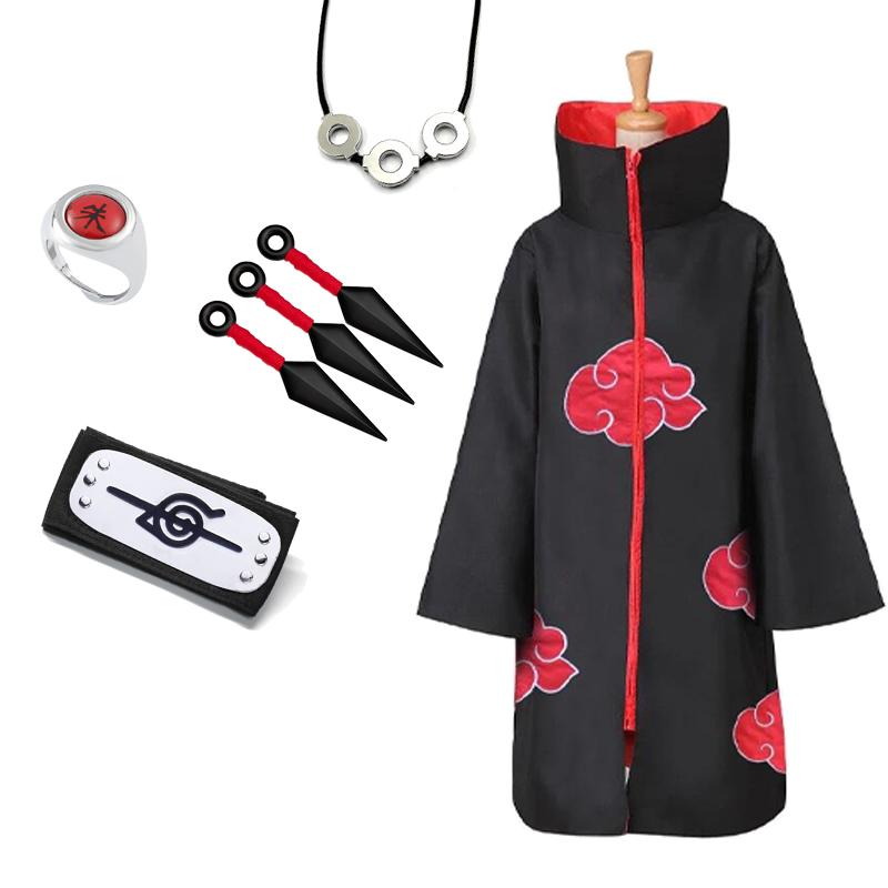 Uchiha Itachi Akatsuki Red Cloud Umhang Anime Naruto Ninja Cosplay Kostüm Stirnband Halskette Halloween Umhang Erwachsenes Kind XXL Uchiha Itachi Akatsuki Red Cloud Umhang Anime Naruto Ninja Cosplay Kostüm Stirnband Halskette Halloween Umhang Erwachsenes Kind XXL von Joom DACH