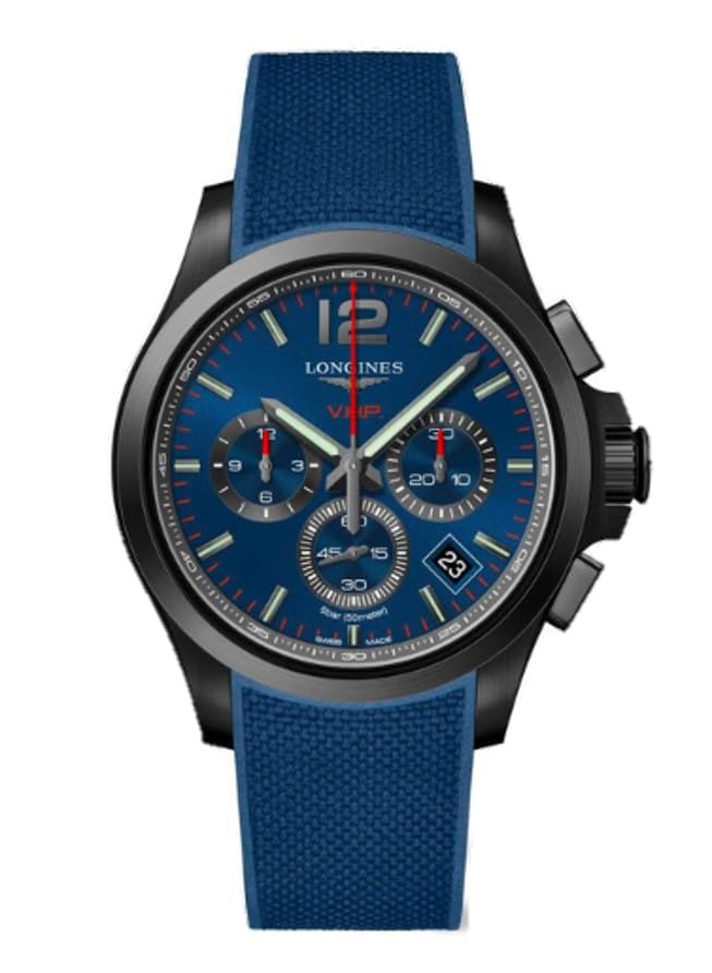 Uhr CONQUEST Quartz 5 ATM wasserdicht Saphirglas Blaues Zifferblatt Edelstahl Blau [Longines] Herren VHP L3.717.2.96.9 [Artikel] blau von Joom DACH