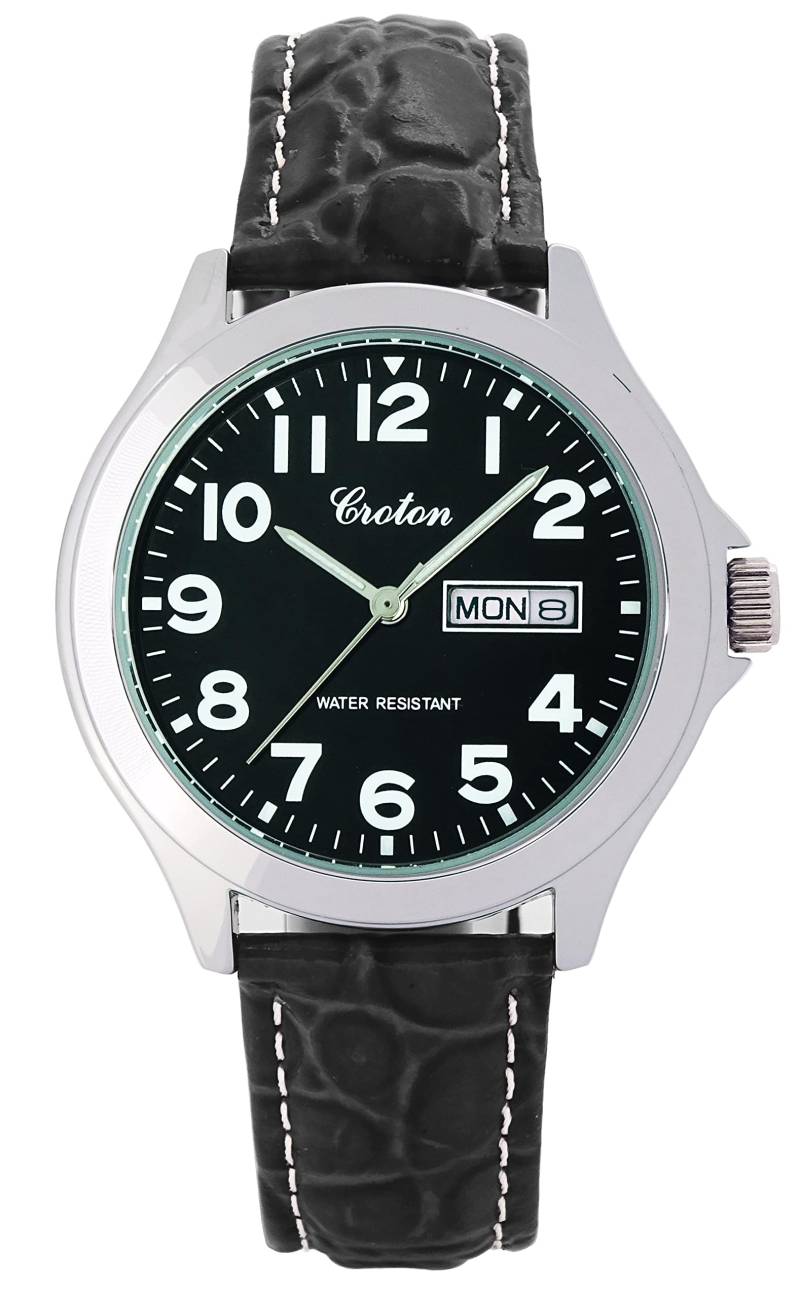 Uhr Croton Day Date 3 Zeiger Schwarz [Croton] RT-179M-01 Herren schwarz von Joom DACH