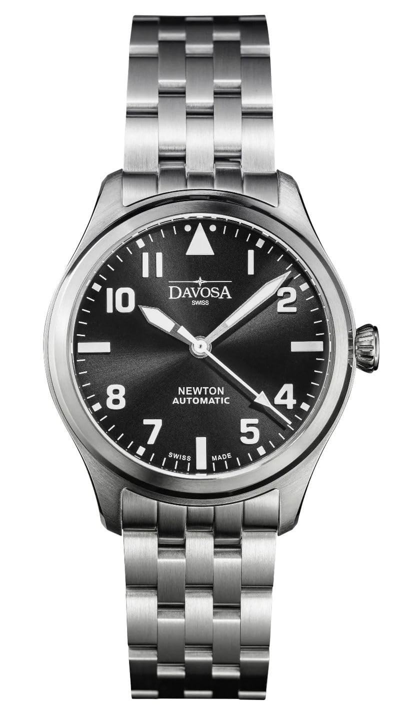 Uhr IWAWP Mechanische Automatische Wicklung Power Reserve Newton Pilot Auto Silber [Davosa] 161.530.50 Herren graue von Joom DACH