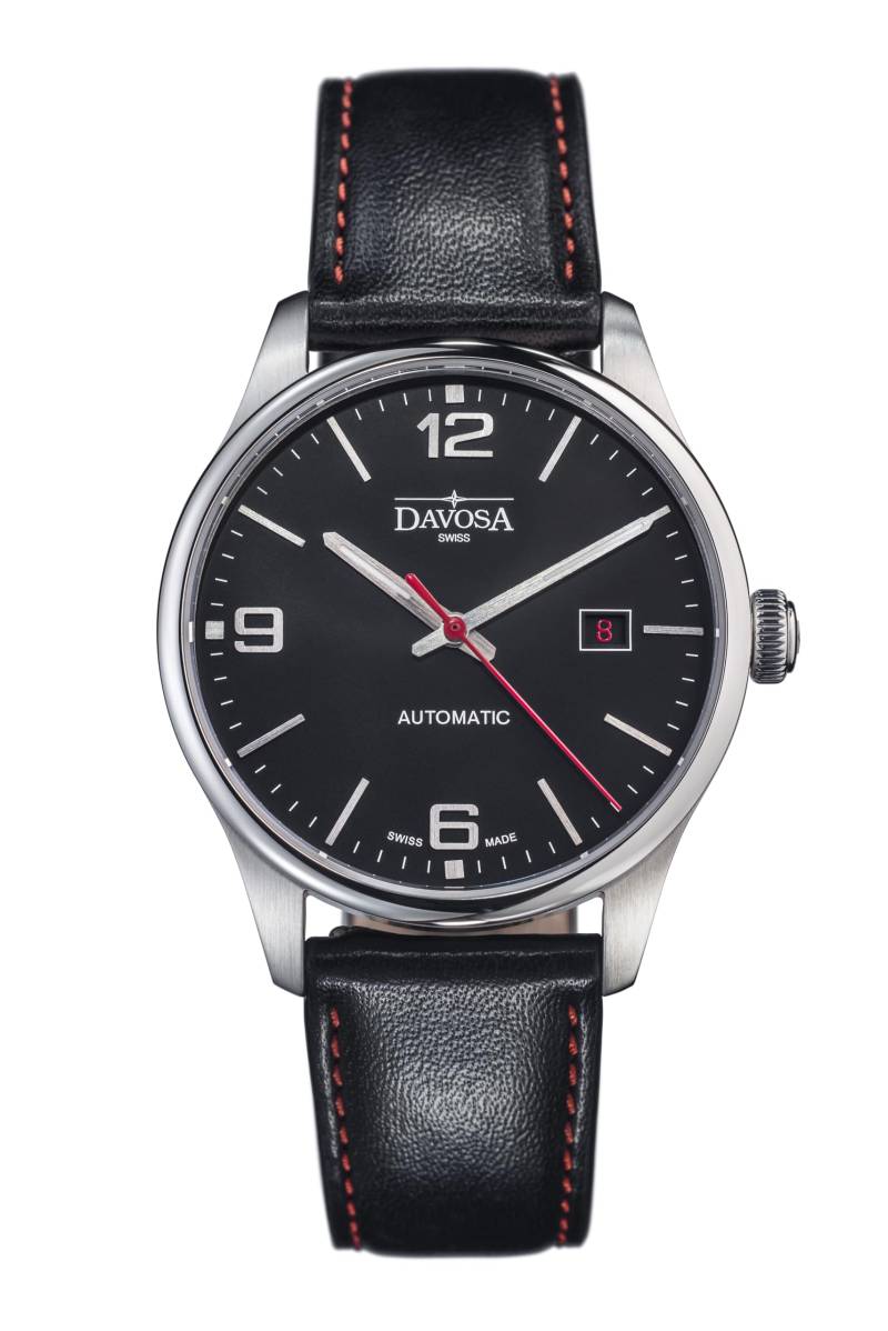 Uhr Mechanisch Automatik Datum Gentleman Swiss Made Schwarz [Davosa] 161.566.54 Herren schwarz von Joom DACH