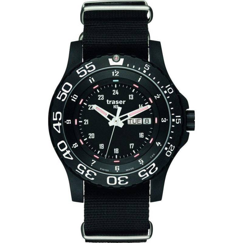 Uhr P66 Elite Red 104637 Schwarz [traser h3] Herren schwarz von Joom DACH