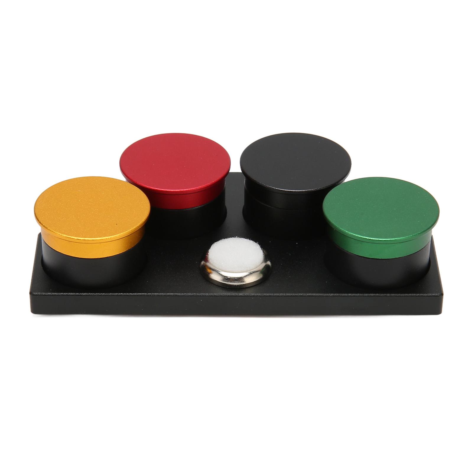 Uhrenöler Schale mit Deckel Aluminiumlegierung Keramik 4 Schalen Uhrmacher Ölschalen Becher Ständer Multi von Joom DACH