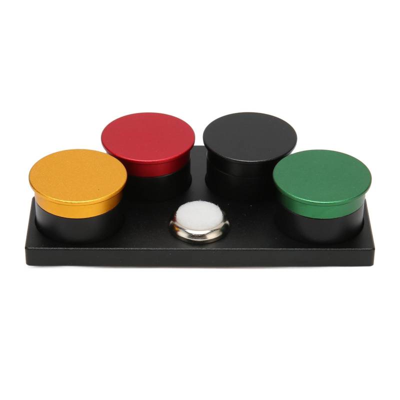 Uhrenöler Schale mit Deckel Aluminiumlegierung Keramik 4 Schalen Uhrmacher Ölschalen Becher Ständer Multi von Joom DACH