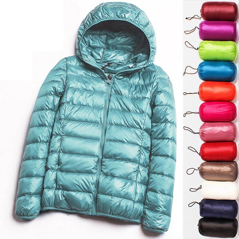 Ultra-leichte Plus Größe Dünne Unten Jacke Frauen Herbst Winter Dünne Kurze Mit Kapuze Warme Weiße Ente Unten Mantel Frauen oberbekleidung XXXXXXL violett von Joom DACH