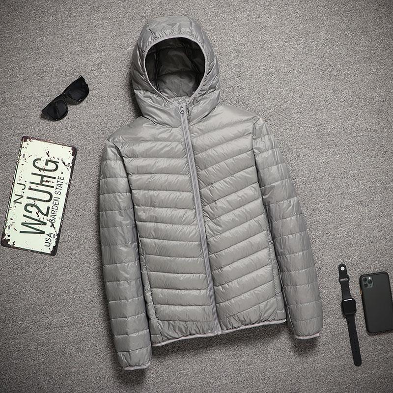 Ultradünne, kältebeständige, leichte Daunenjacke für Herren, Größe L 5XL (for 180-200 jin) von Joom DACH