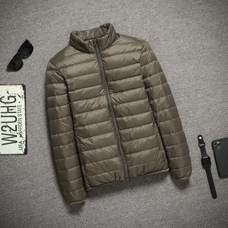 Ultradünne, kältebeständige, leichte Daunenjacke für Herren, Größe L 5XL (for 180-200 jin) von Joom DACH