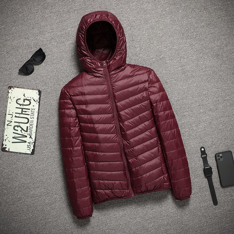 Ultradünne, kältebeständige, leichte Daunenjacke für Herren, Größe L 5XL (for 180-200 jin) von Joom DACH