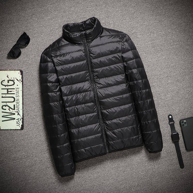 Ultradünne, kältebeständige, leichte Daunenjacke für Herren, Größe L 5XL (for 180-200 jin) von Joom DACH