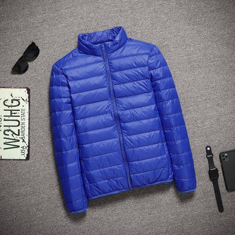 Ultradünne, kältebeständige, leichte Daunenjacke für Herren, Größe L L (for 110-125 jin) von Joom DACH