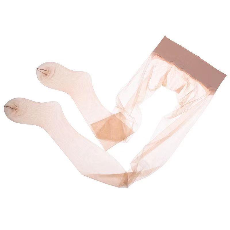 Ultradünne nahtlose Strümpfe mit hoher Taille für Damen – seidige Strumpfhosen in großer Größe L (Height 160-185, Weight 80-150) von Joom DACH