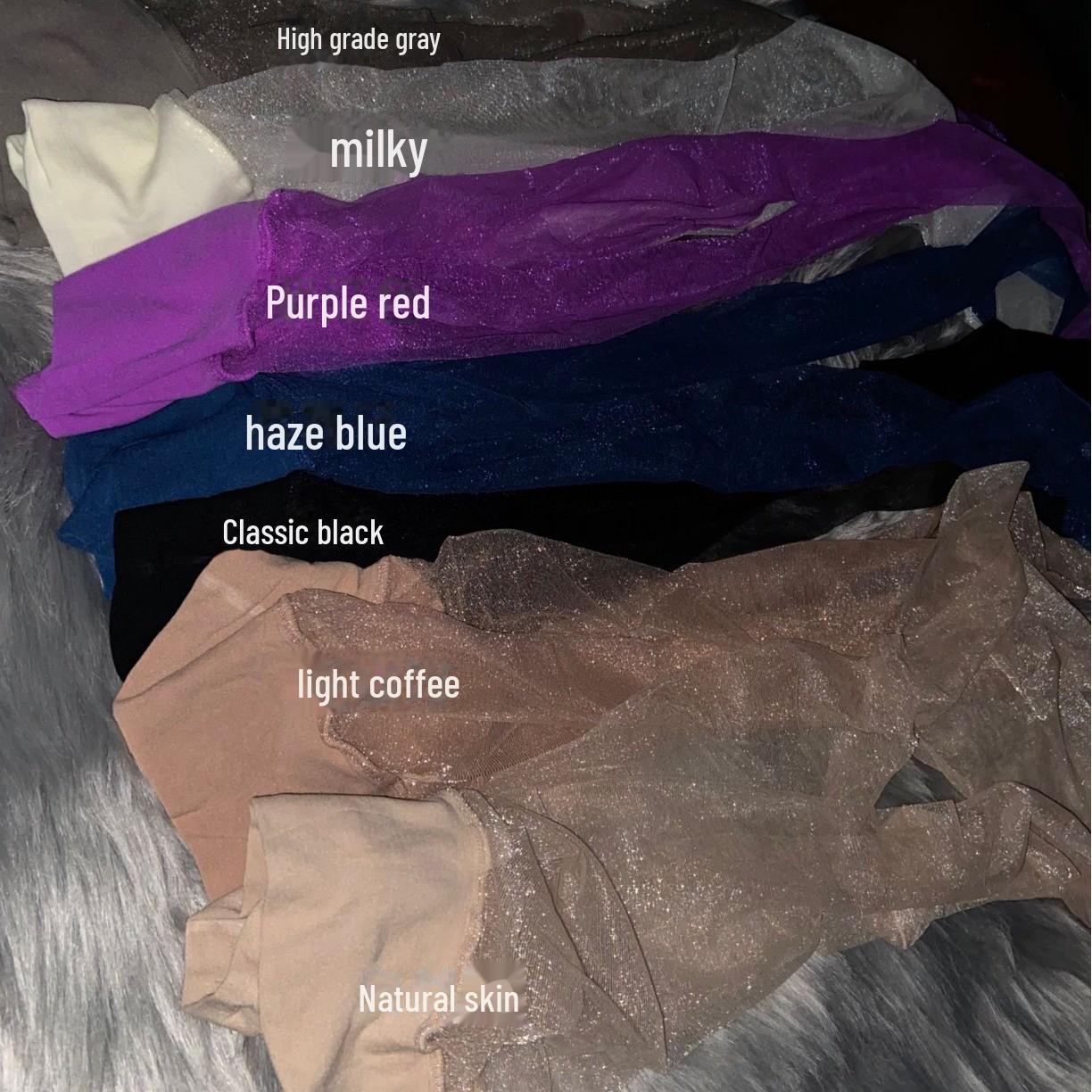 Ultradünne nahtlose Strümpfe mit hoher Taille für Damen – seidige Strumpfhosen in großer Größe L (Height 160-185, Weight 80-150) von Joom DACH