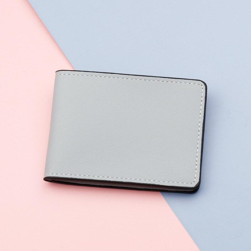 Ultradünner Autodokumente-Ausweishalter für Männer und Frauen, PU-Leder, Kartenhalter, Geldbörse, Brieftasche grau von Joom DACH